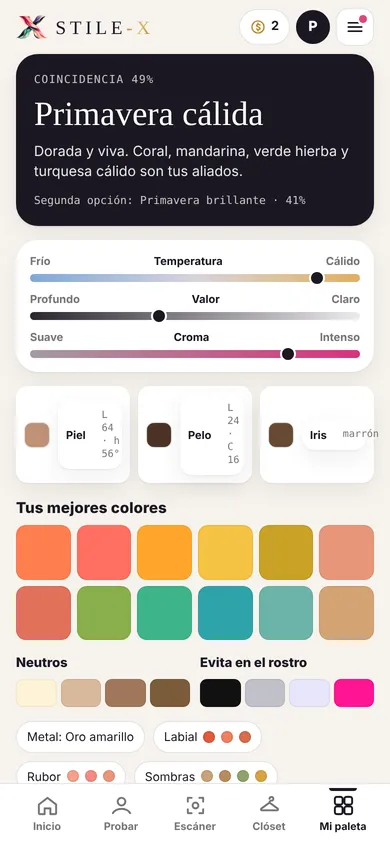 paleta de color
